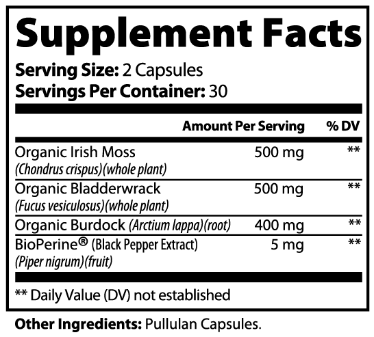Irish Sea Moss Daily Capsules