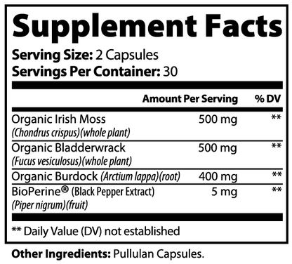 Irish Sea Moss Daily Capsules